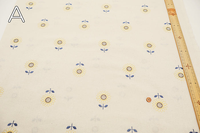 Made in China Cotton Sheeting Embroidered Fabric - Sunflower - nomura tailor