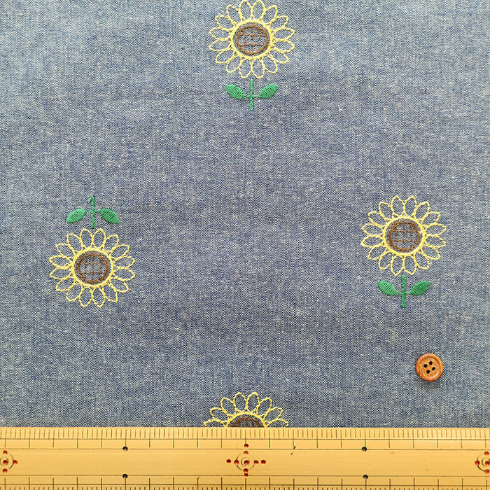 Made in China Cotton Sheeting Embroidered Fabric - Sunflower - nomura tailor