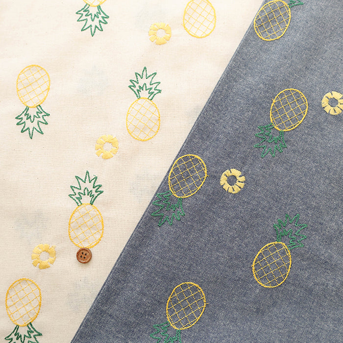 Made in China Cotton Sheeting Embroidered Fabric - Pineapple - nomura tailor