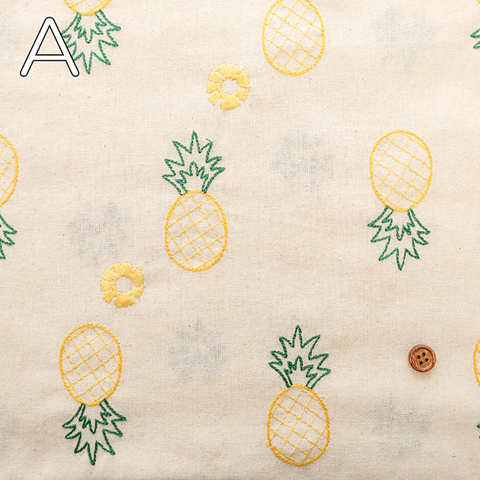 Made in China Cotton Sheeting Embroidered Fabric - Pineapple - nomura tailor