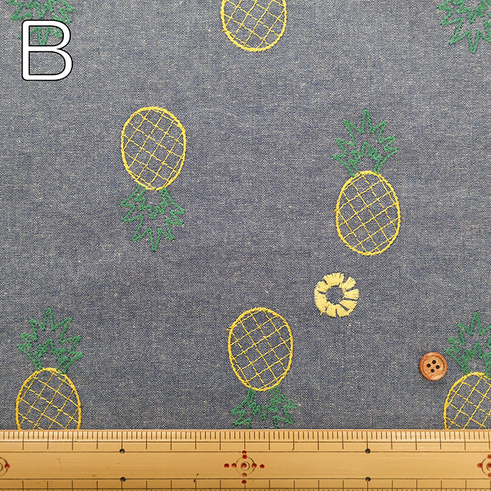 Made in China Cotton Sheeting Embroidered Fabric - Pineapple - nomura tailor