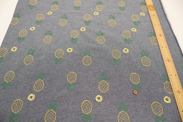 Made in China Cotton Sheeting Embroidered Fabric - Pineapple - nomura tailor