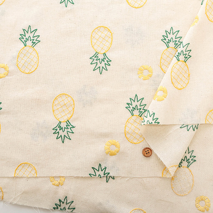 Made in China Cotton Sheeting Embroidered Fabric - Pineapple - nomura tailor