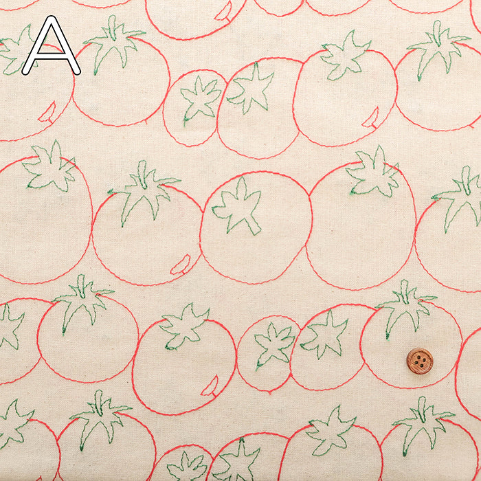 Made in China Cotton Sheeting Embroidered Fabric - Tomato - nomura tailor