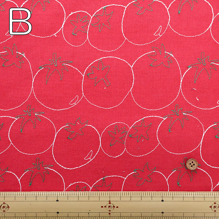 Made in China Cotton Sheeting Embroidered Fabric - Tomato - nomura tailor