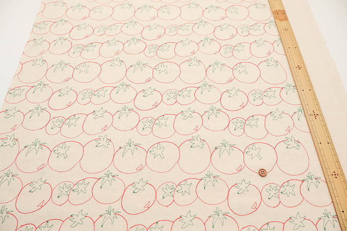 Made in China Cotton Sheeting Embroidered Fabric - Tomato - nomura tailor