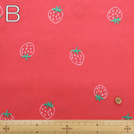 Made in China Cotton Sheeting Embroidered Fabric - Strawberry - nomura tailor