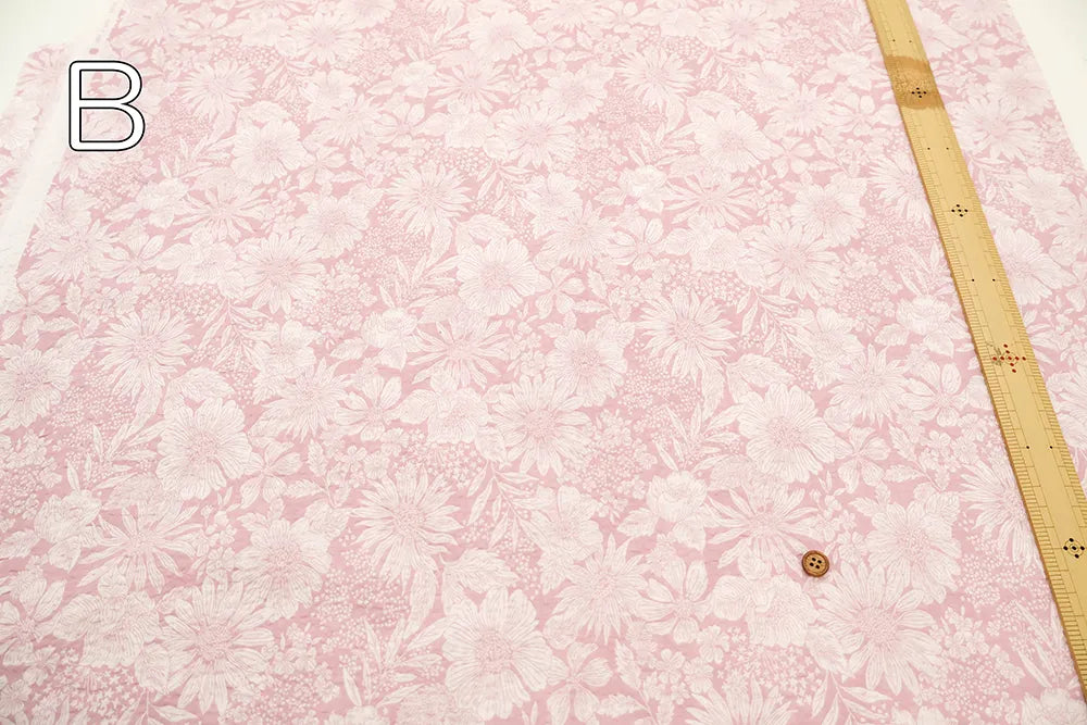Cotton 80 Lawn Cotton 80 Lawn Ripple-printed Fabric - Flower - nomura tailor