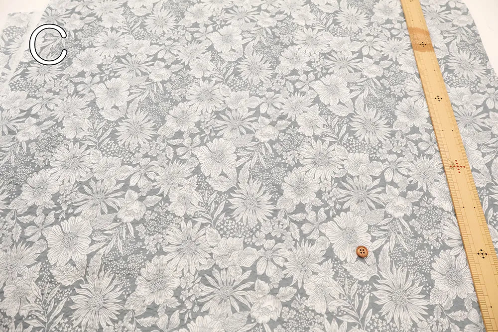Cotton 80 Lawn Cotton 80 Lawn Ripple-printed Fabric - Flower - nomura tailor