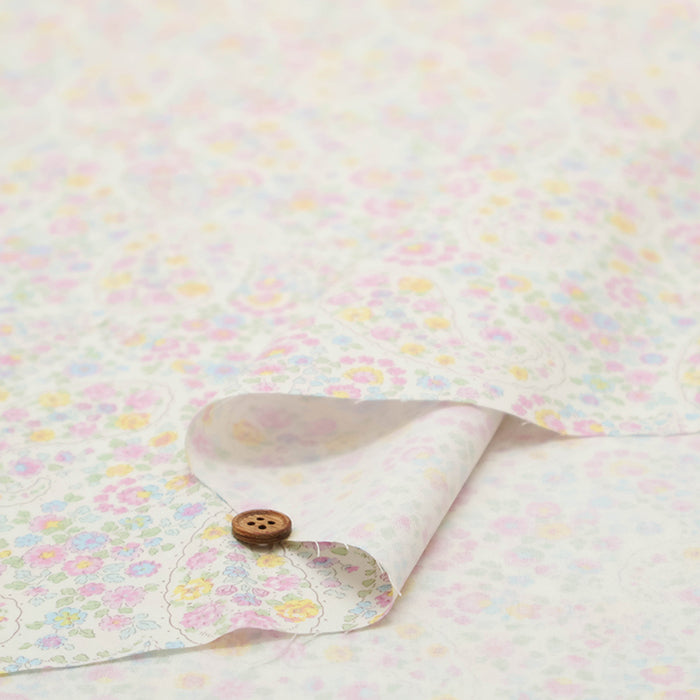 Cotton Broad Printed Fabric - Paisley Flower - nomura tailor
