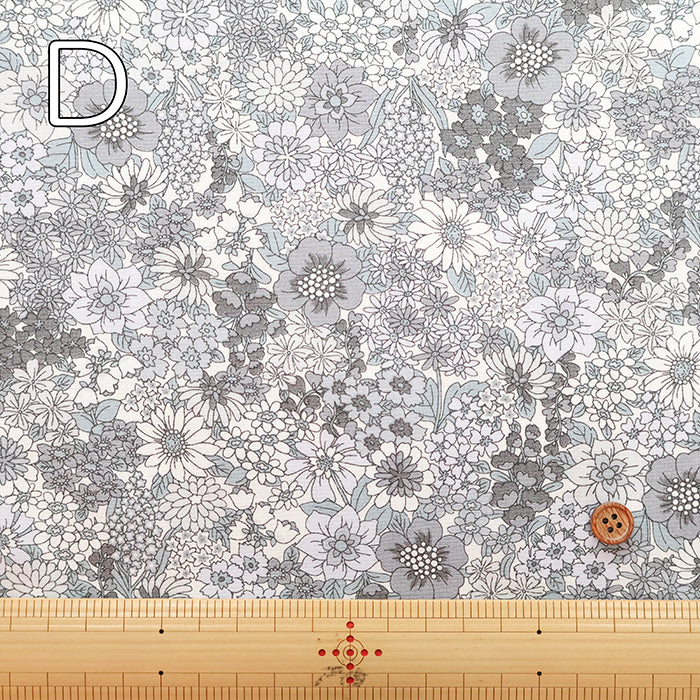 Cotton Broad Printed Fabric - Flower - nomura tailor