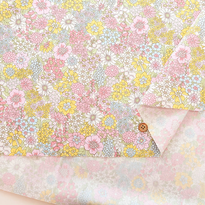 Cotton Broad Printed Fabric - Flower - nomura tailor