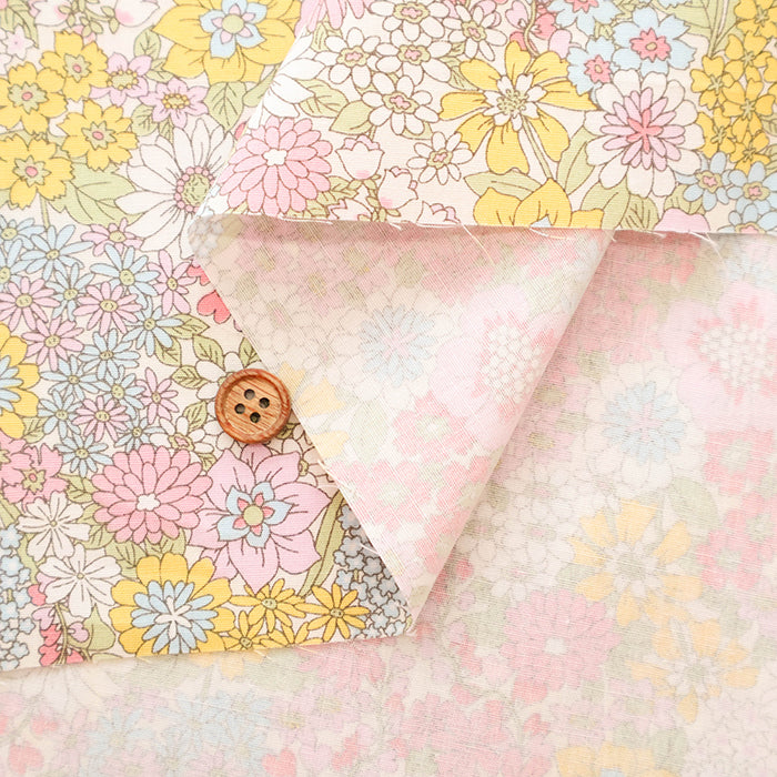 Cotton Broad Printed Fabric - Flower - nomura tailor