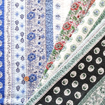 Cotton 80 Lawn Ripple-printed Fabric プロバンスストライプ - nomura tailor