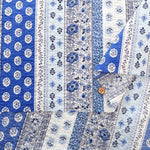Cotton 80 Lawn Ripple-printed Fabric プロバンスストライプ - nomura tailor