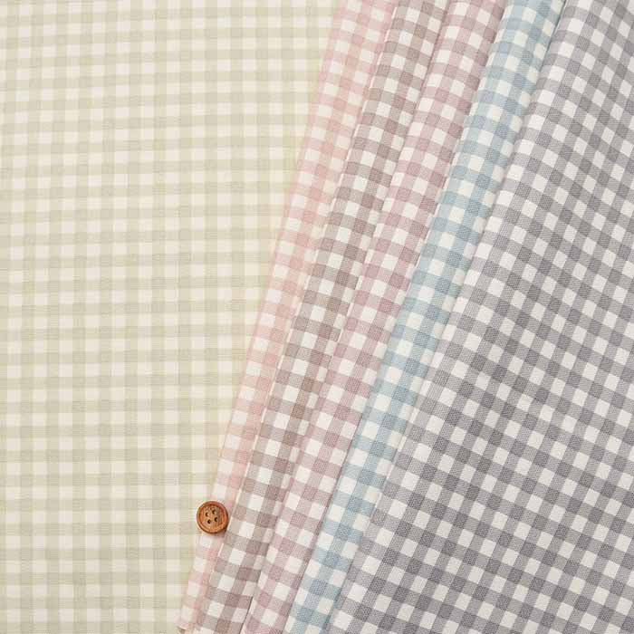 Cotton Ox Print Fabric Gingham 1 - nomura tailor