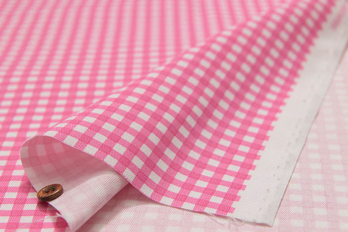 Cotton Oxford Print Gingham - nomura tailor