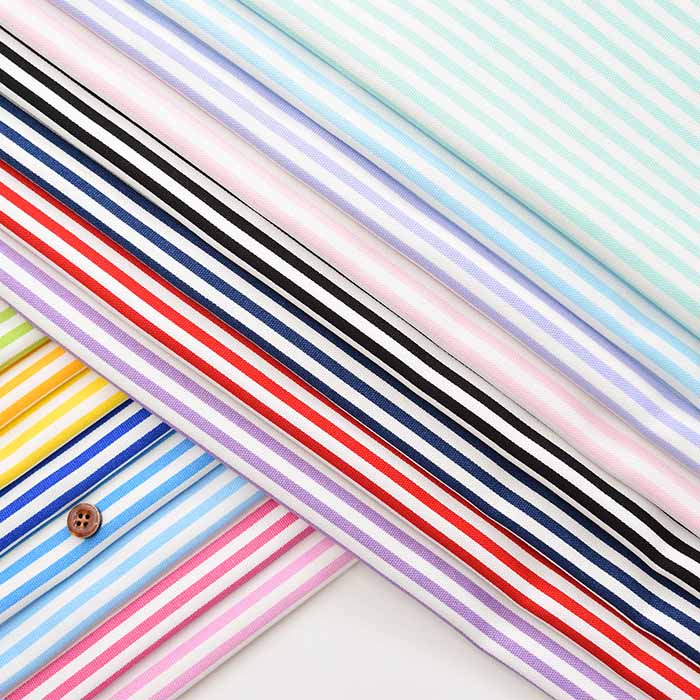 Cotton Ox Printed Fabric Stripe - nomura tailor