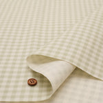 Cotton Oxford Laminated Fabric <Matte> - Gingham Check - nomura tailor