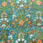 Made in India Cotton Cambric Printed Quilt Fabric - Ethnic Wildflowers - nomura tailor