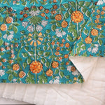 Made in India Cotton Cambric Printed Quilt Fabric - Ethnic Wildflowers - nomura tailor