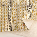 Made in India Cotton Cambric Printed Quilt Fabric - Ethnic Stripe - nomura tailor