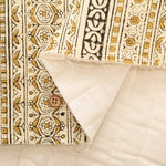 Made in India Cotton Cambric Printed Quilt Fabric - Ethnic Stripe - nomura tailor
