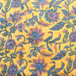 Made in India Cotton Cambric Printed Quilt Fabric - Ethnic Ivy Flower - nomura tailor