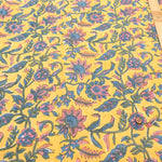 Made in India Cotton Cambric Printed Quilt Fabric - Ethnic Ivy Flower - nomura tailor