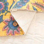 Made in India Cotton Cambric Printed Quilt Fabric - Ethnic Ivy Flower - nomura tailor