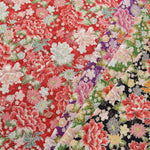 Polyester Tirimen Jacquard printed fabric Peony - nomura tailor