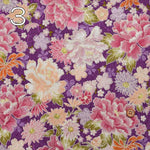 Polyester Tirimen Jacquard printed fabric Peony - nomura tailor