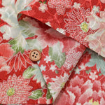 Polyester Tirimen Jacquard printed fabric Peony - nomura tailor