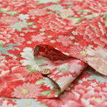 Polyester Tirimen Jacquard printed fabric Peony - nomura tailor