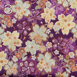 Polyester Tirimen Jacquard printed fabric Sakura - nomura tailor