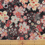 Polyester Tirimen Jacquard printed fabric Sakura - nomura tailor