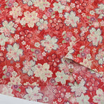 Polyester Tirimen Jacquard printed fabric Sakura - nomura tailor