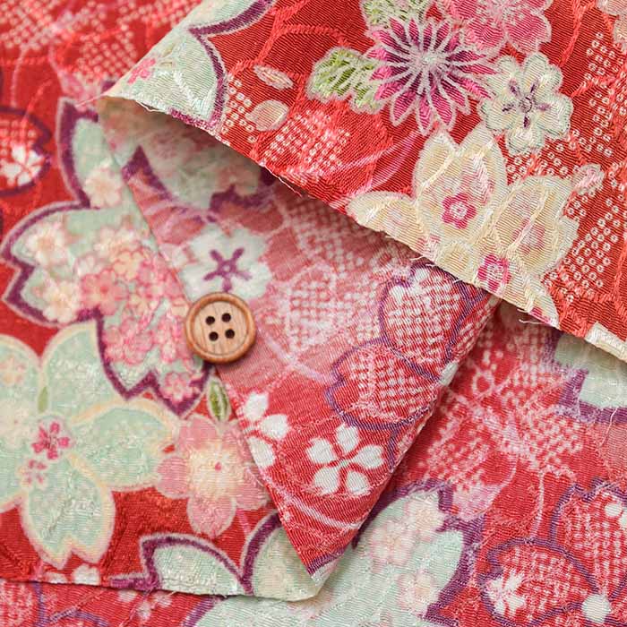 Polyester Tirimen Jacquard printed fabric Sakura - nomura tailor