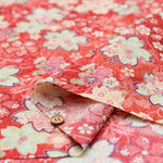 Polyester Tirimen Jacquard printed fabric Sakura - nomura tailor