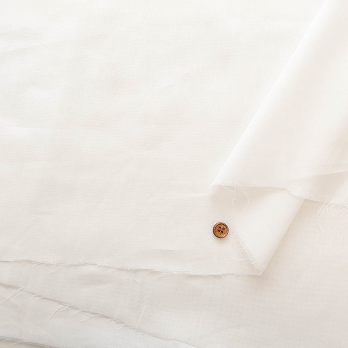 Double-width Cotton 100/2 Voile Fabric - Plain - nomura tailor