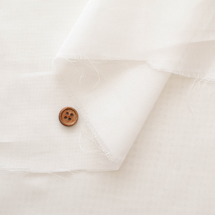 Double-width Cotton 100/2 Voile Fabric - Plain - nomura tailor