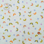 Cotton Sheeting Print Fabric Old Gurashi Butterfly - nomura tailor