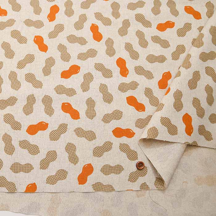 C/L Canvas Printed Fabric Peanuts - nomura tailor