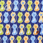 Cotton broadcloth print fabric Cat - nomura tailor