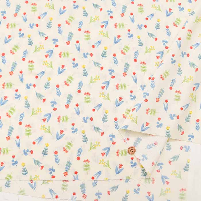 Cotton broadcloth printed fabric Watercolour Ohana - nomura tailor