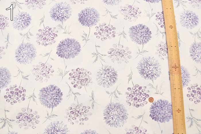 Cotton broadcloth printed fabric Fennel - nomura tailor