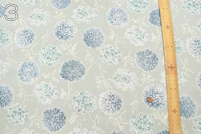 Cotton broadcloth printed fabric Fennel - nomura tailor