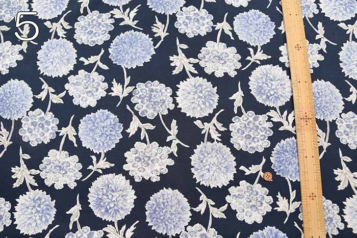 Cotton broadcloth printed fabric Fennel - nomura tailor