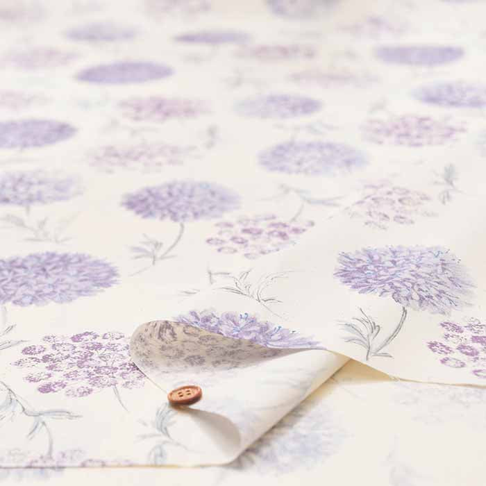 Cotton broadcloth printed fabric Fennel - nomura tailor