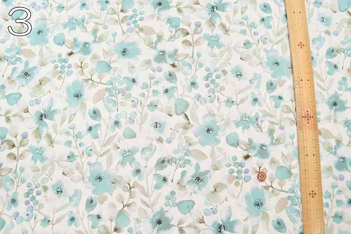 Cotton broadcloth printed fabric Eden - nomura tailor